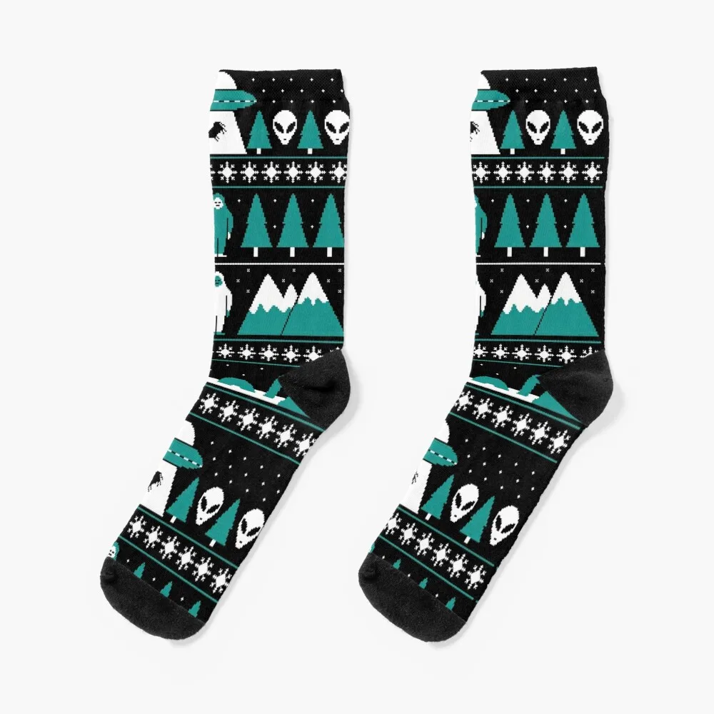 Paranormal Christmas Sweater Socks Heating sock tennis Socks For Women Men's sushi cats socks funny sock crazy men cotton high quality tennis socks women s men s
