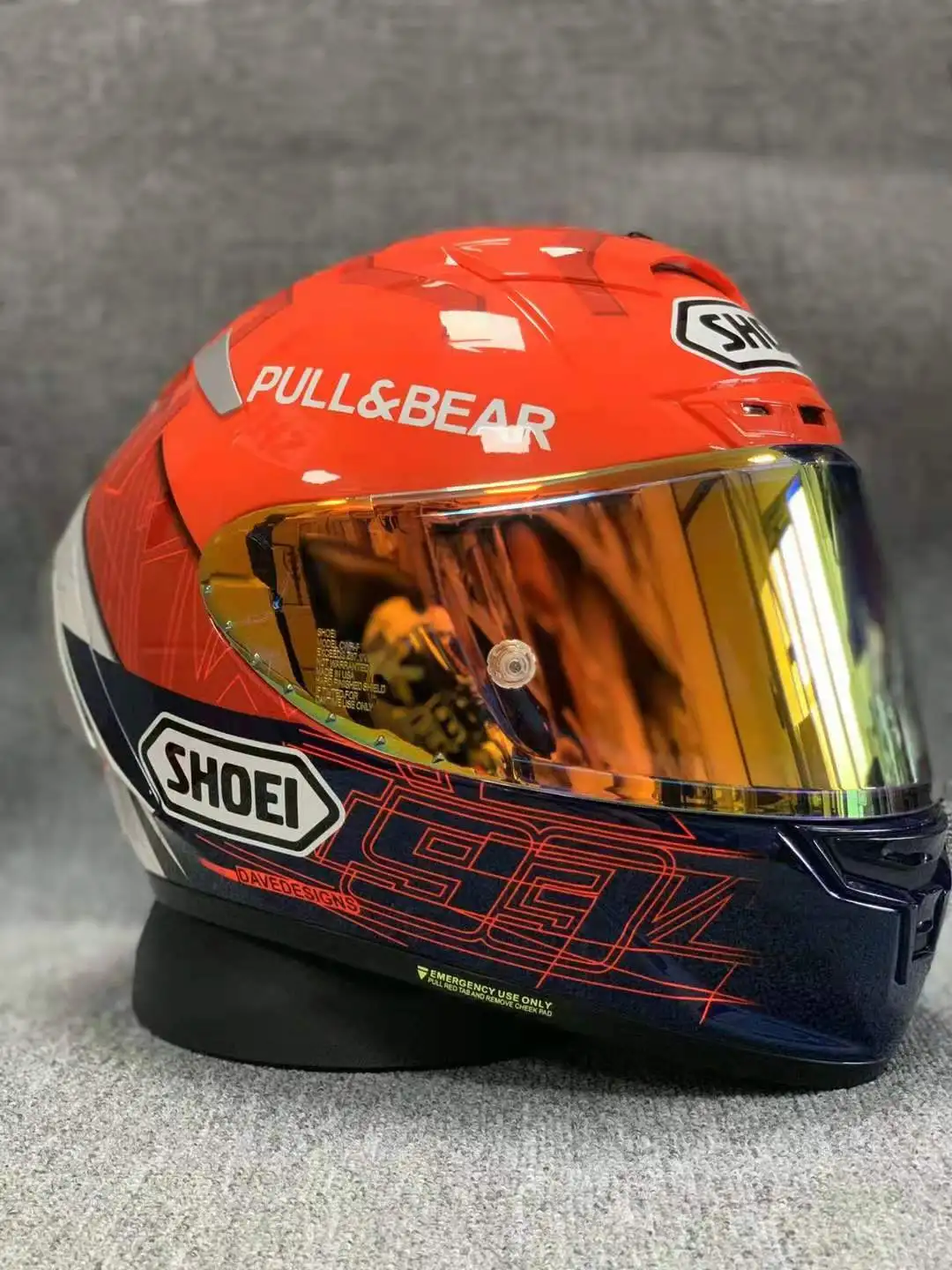 

New Full Face Motorcycle Helmet Shoei X-14 Marquez 6 Red Ant Helmet Helmet Riding Motocross Racing Motobike Helmet K