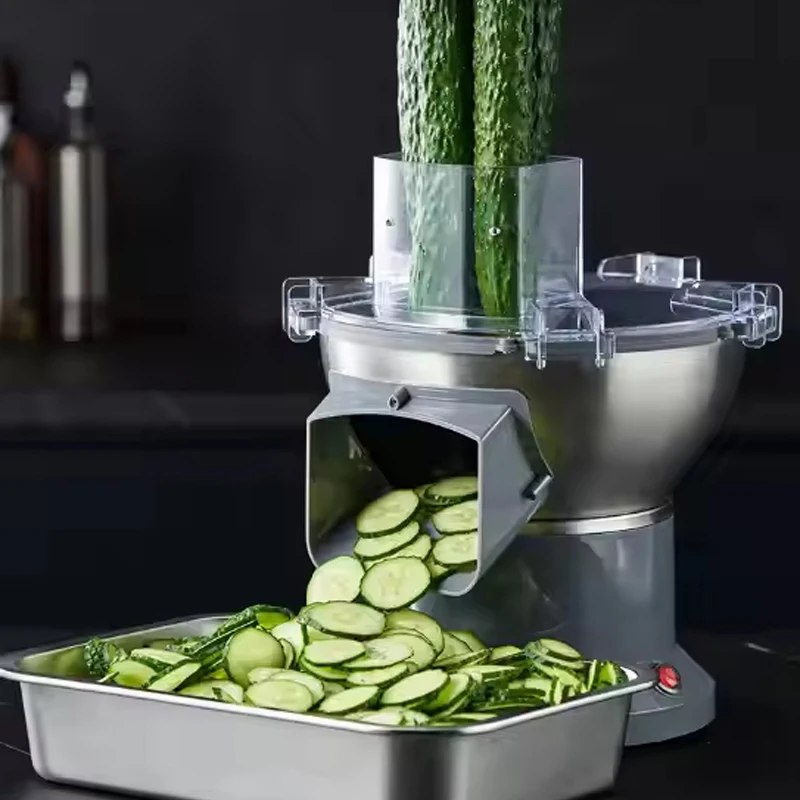 200W Multifunctional Electric Vegetable Cutter Home Vegetable Cutter Good Commercial Automatic Potato Shredder Shredder Slicer