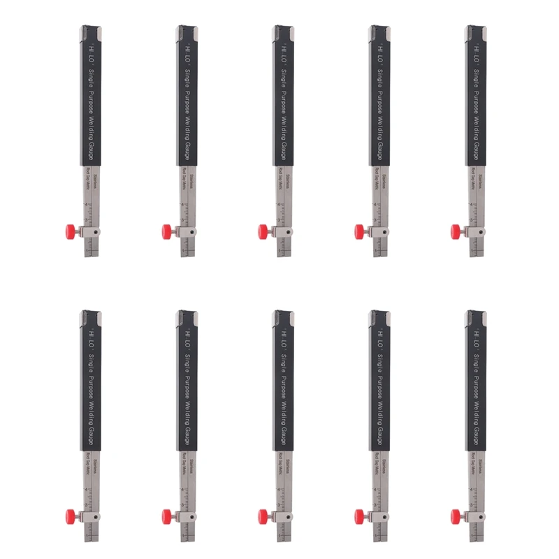

10X Welding Inspection Scale Small Height Gauge Hi-Lo Dedicated Internal Welding Ruler Metric Size N19