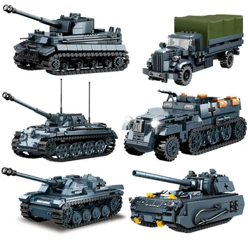 WW2 Military Army Tank Building Blocks Set 1