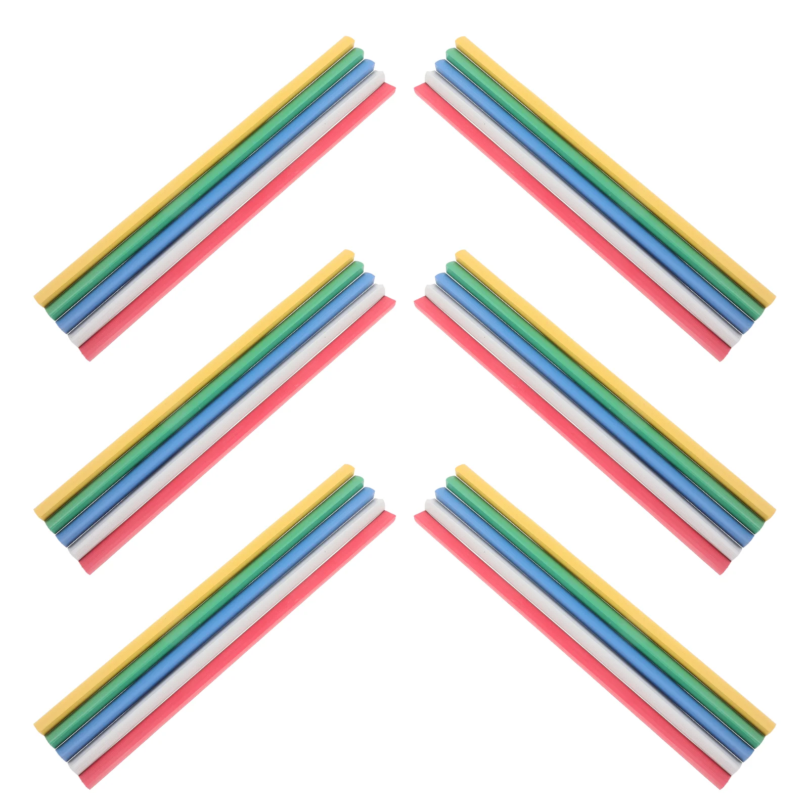30 Pcs File Folder Lever Clip Loose Leaf Binder Book Slide Binding Bars for Trolley Solid Color Rod Clips Plastic Bookbinding