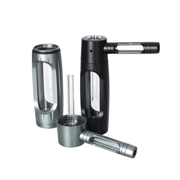 ท่อสูบบุหรี่แบบพกพาขนาดเล็ก 6 นิ้ว ทำจากโลหะอะลูมิเนียมและแก้ว พร้อมฟิลเตอร์ (จัดส่งภายใน 24 ชั่วโมง) 1