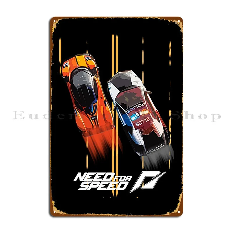 Bisogno Di Speed Metal Sign Decorazione Da Parete Personalizzata Targhe Da Garage Personalizzate Poster In Latta