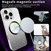 Glitter Bling Sparkly Hybrid Shockproof For MagSafe 360 Full Cover For iPhone 16 Pro Max 15 14 Plus 13 12 11 Magnetic Phone Case 2
