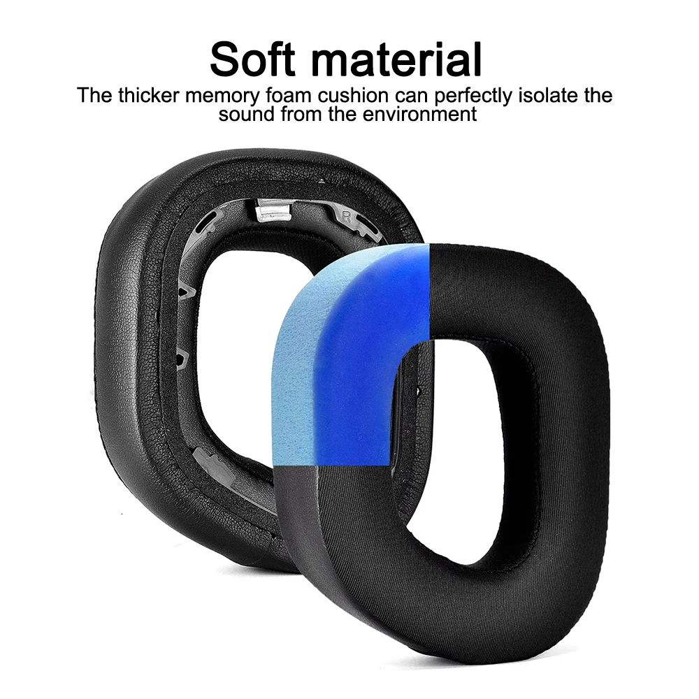 1 Pair Ear Pads for CORSAIR HS80 RGB Headphones Replacement Soft Foam Cushion Cover Breathable High Quality Earpads