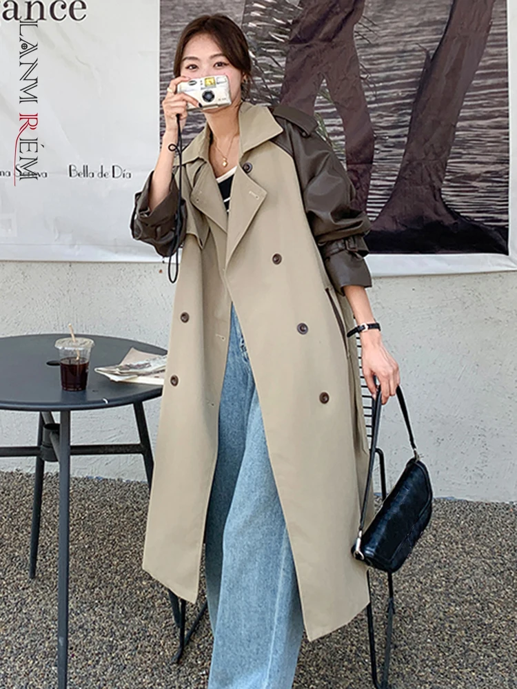 lanmrem-vintage-lungo-trench-donna-risvolto-in-pelle-maniche-impiombate-cintura-doppio-petto-giacca-a-vento-2023-autunno-nuovo-2-aa2586