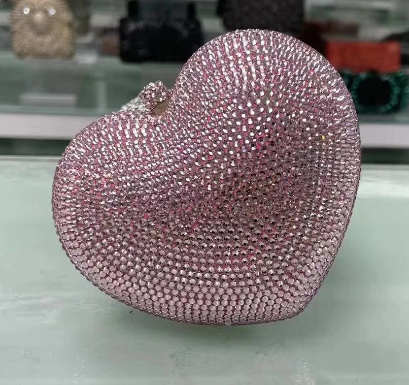 XIYUAN 레이디 캣 다이아몬드 이브닝 클러치 백, 여성용 전화 라인석 지갑 및 핸드백, 럭셔리 디자이너 웨딩 파티 지갑