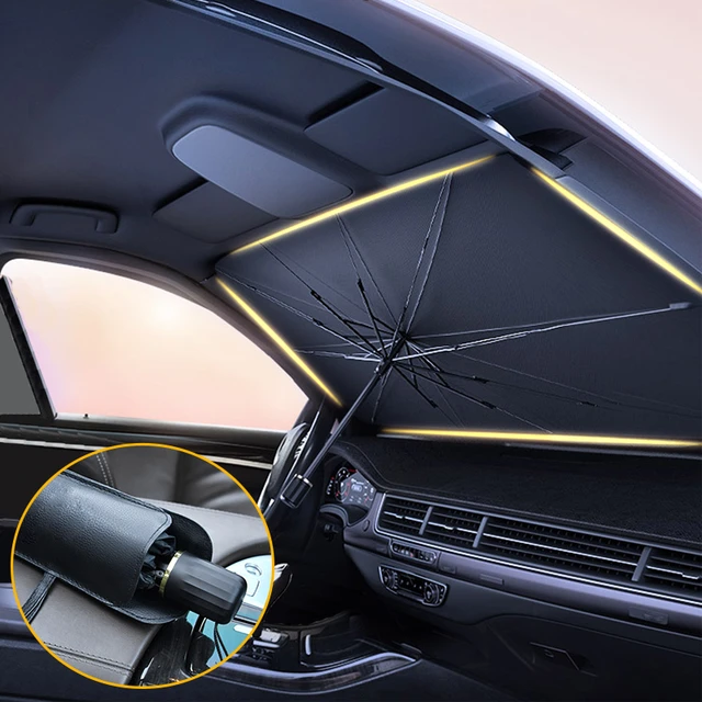 Auto Sonnenschutz Regenschirm Auto Front Windschutz scheibe Sonnenschutz  Abdeckung UV-Schutz Wärme isolierung Auto Innen fenster Vorhang  Sonnenblende - AliExpress