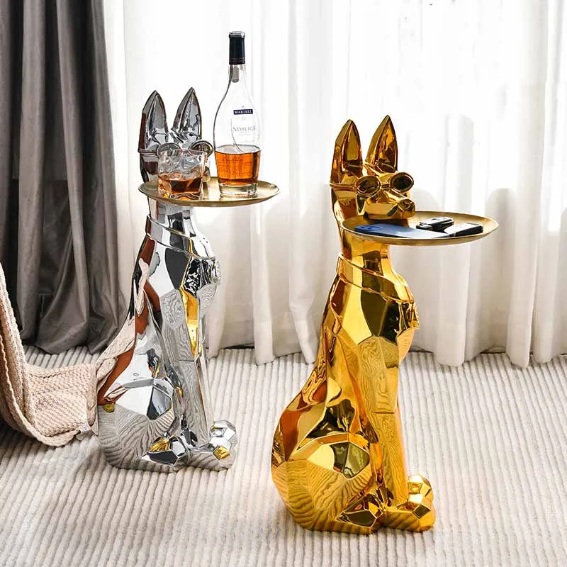 Homexw® Dog Statue Home Decor Crafts  Animal Resin Sculpture Modern Art For Home 