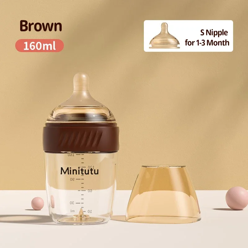 160ML/ 240ml Glass Milk Bottle for Newborn Babies Feeding Bottle Anti-Choke Baby Infant BPA Free 0-1Y milk bottle feeding bottle glass milk bottle baby feeding utensils