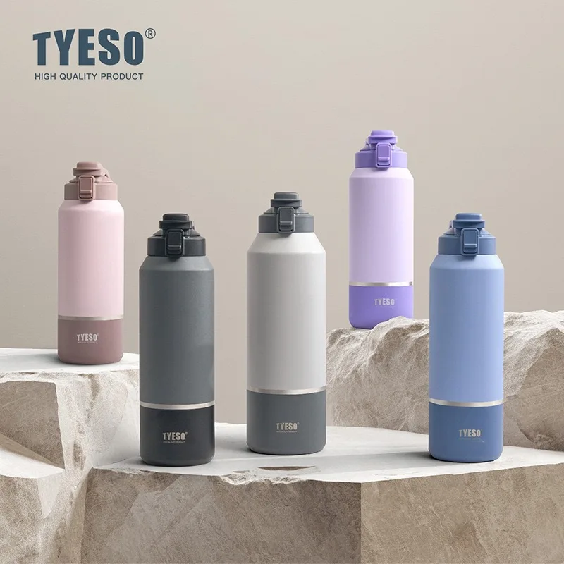 TYESO Stainless Steel Vacuum Thermo Bottle - Leak-Proof Travel Mug with Large Capacity