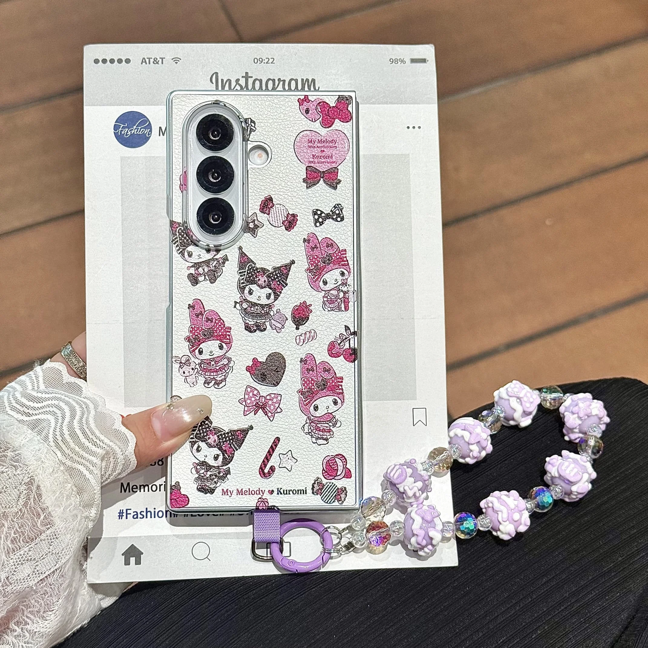 Butterfly Magnetic Holder Shockproof 3-in-1 Rope Strap Case