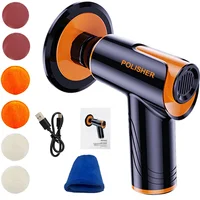 100W Car Wax Polisher Polishing Machine Mini Wireless Portable Buffing Machine Rechargeable Polisher 1