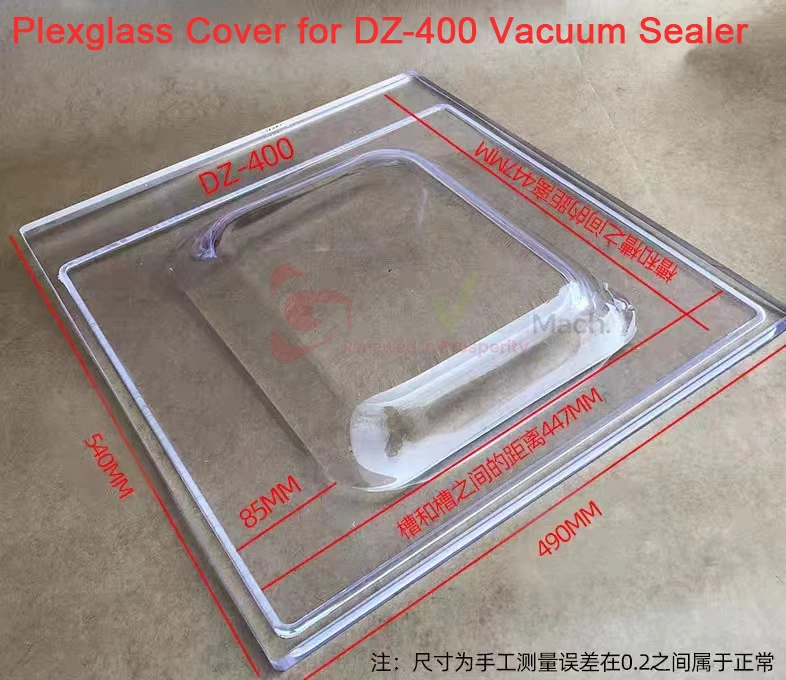 Transparent Plexiglass Cover for Vacuum Sealer DZ-400/500 Spare Parts Accessories Cap Lid 3