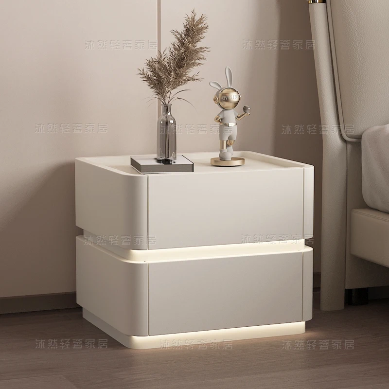 Small Children Nightstands Nordic Storage Children Nightstands Square Luxury Table Chevet Chambre Bedroom Furniture YN50CN