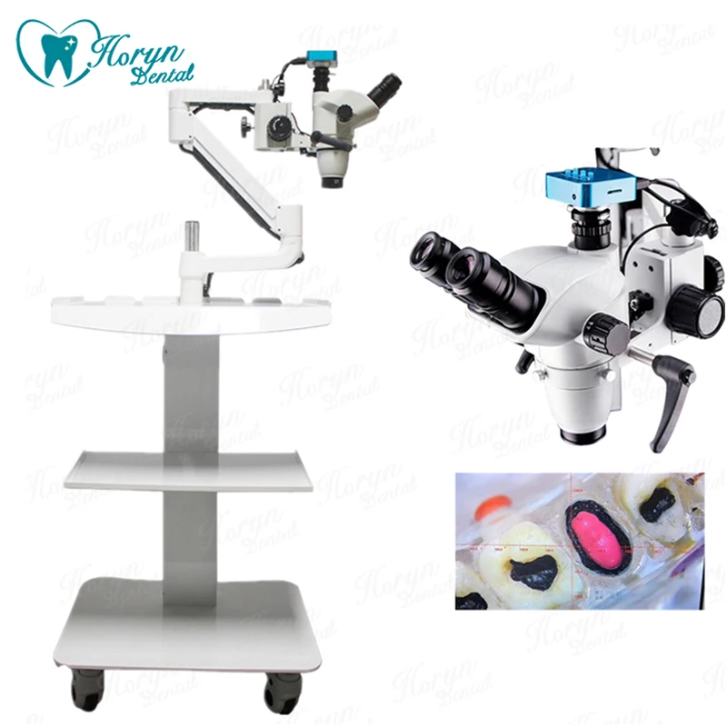 

Dental Surgical Operating Microscope 1600 Million Pixels With Binoculars 10X Video Photography Function For Dentals Chair Unit