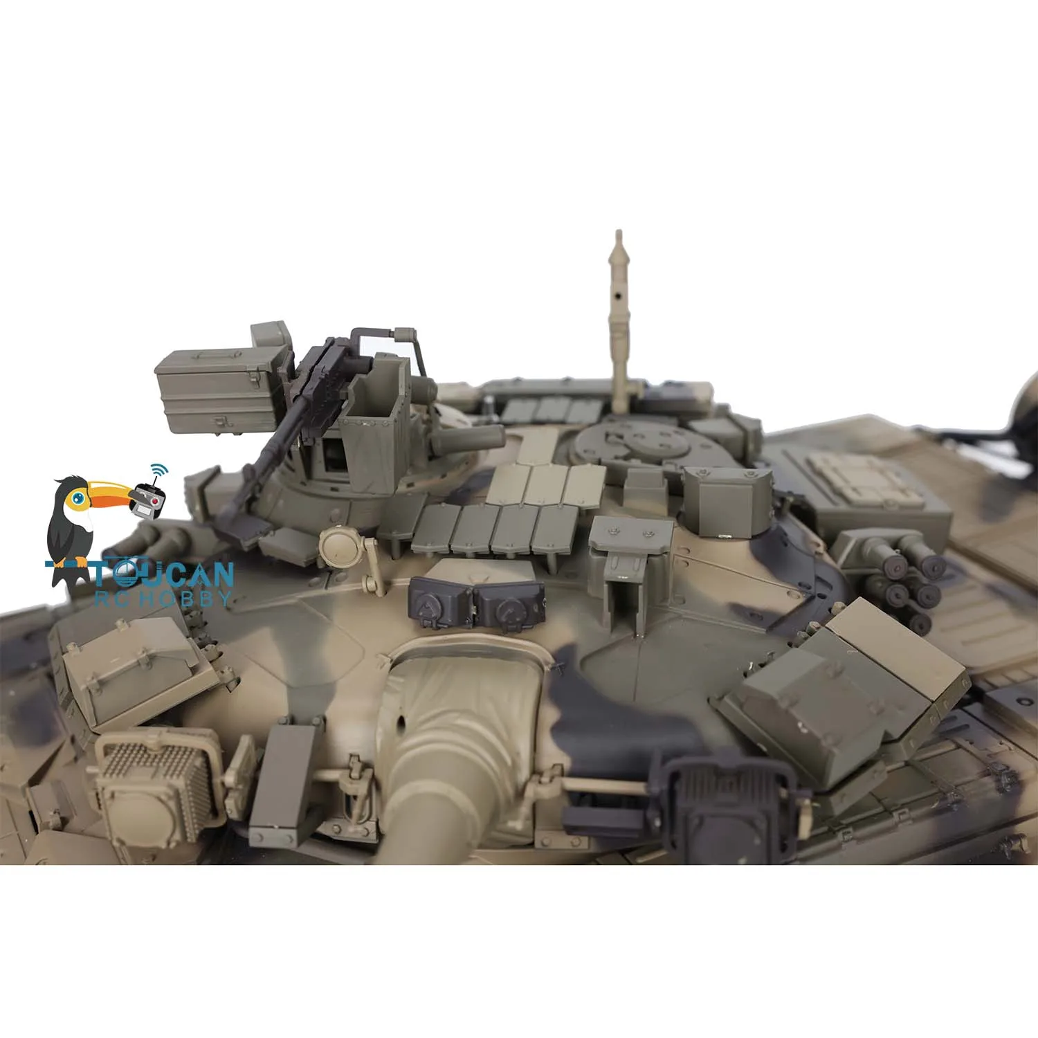 2.4Ghz HENG LONG 1/16 RC Tank Russia T90 Plastic RTR Rmote Control 3938 Tanks 7.0 Model Machine Gun BB Shooting RC Toys TH17842 5