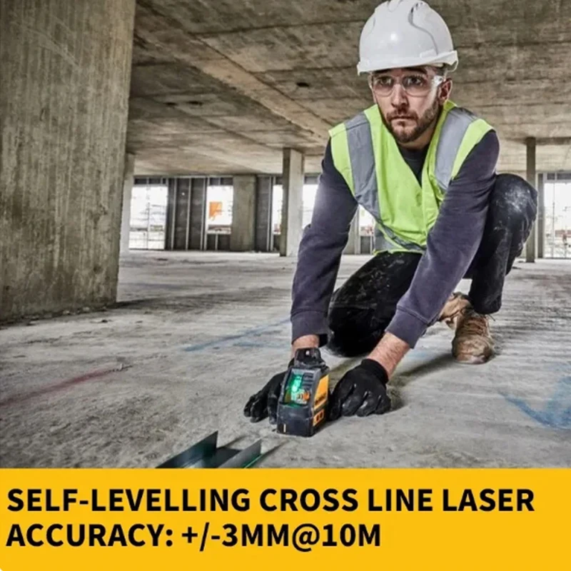 Electric Goddess DW088 2-Line Laser Level  Self Levelling Cross Line Green Beam Laser Horizontal Vertical Body Only With Battery 4