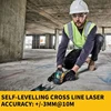 Electric Goddess DW088 2-Line Laser Level  Self Levelling Cross Line Green Beam Laser Horizontal Vertical Body Only With Battery 4