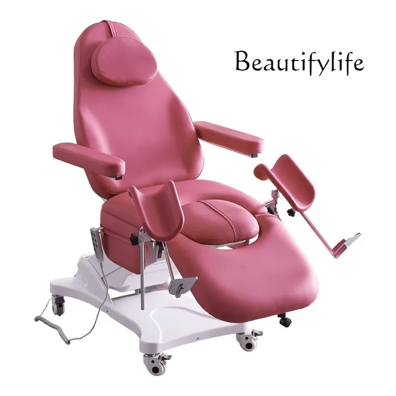 

Gynecological Examining Table Electric Lift Beauty Care Bed Multifunctional Confinement Outpatient Surgery Washing Bed