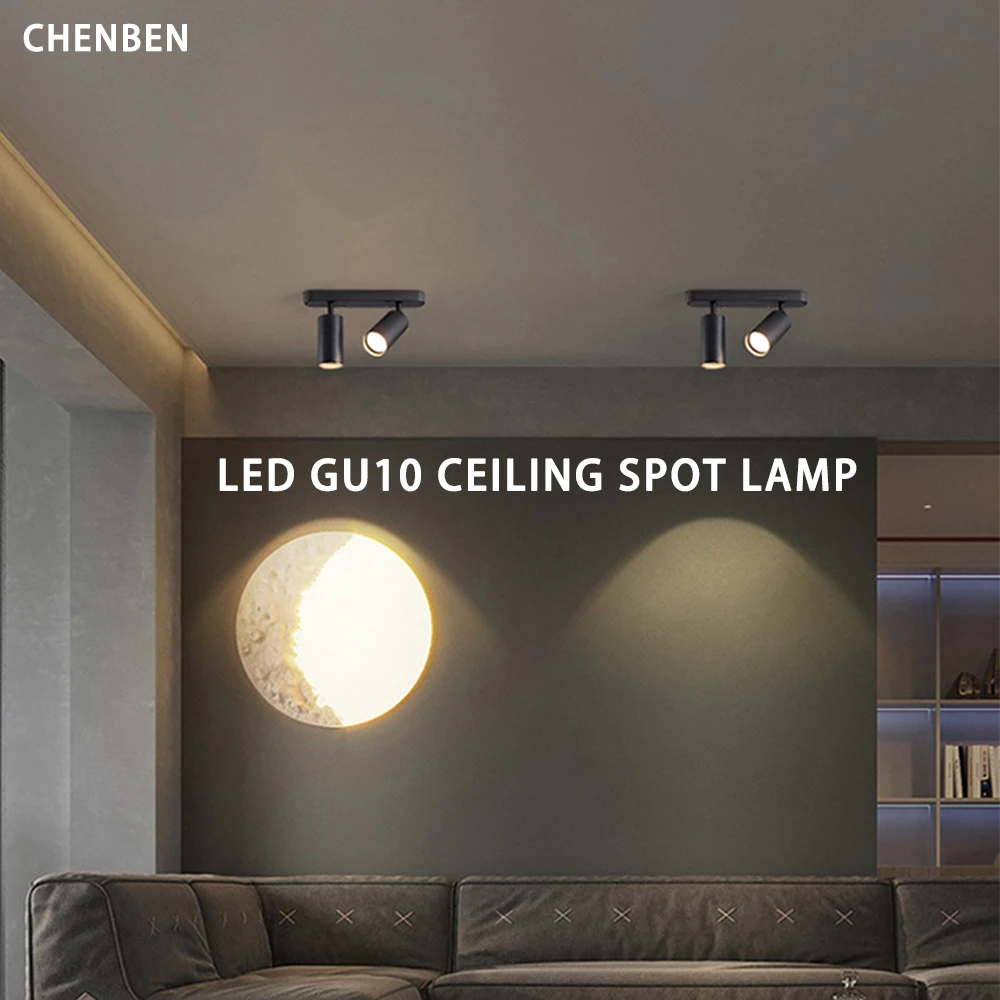 LED Shop Chandelier Ceiling Lamp Bedroom Corridor Track Spot Light for GU10 Bulb Replacement Lustre Home and Decor LED Pendant 2