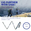 Blue Camo Pattern Premium Carbon Fiber Collapsible Telescopic Trekking Poles Hiking Walking Sticks Lightweight 43/47/51 Inch 6