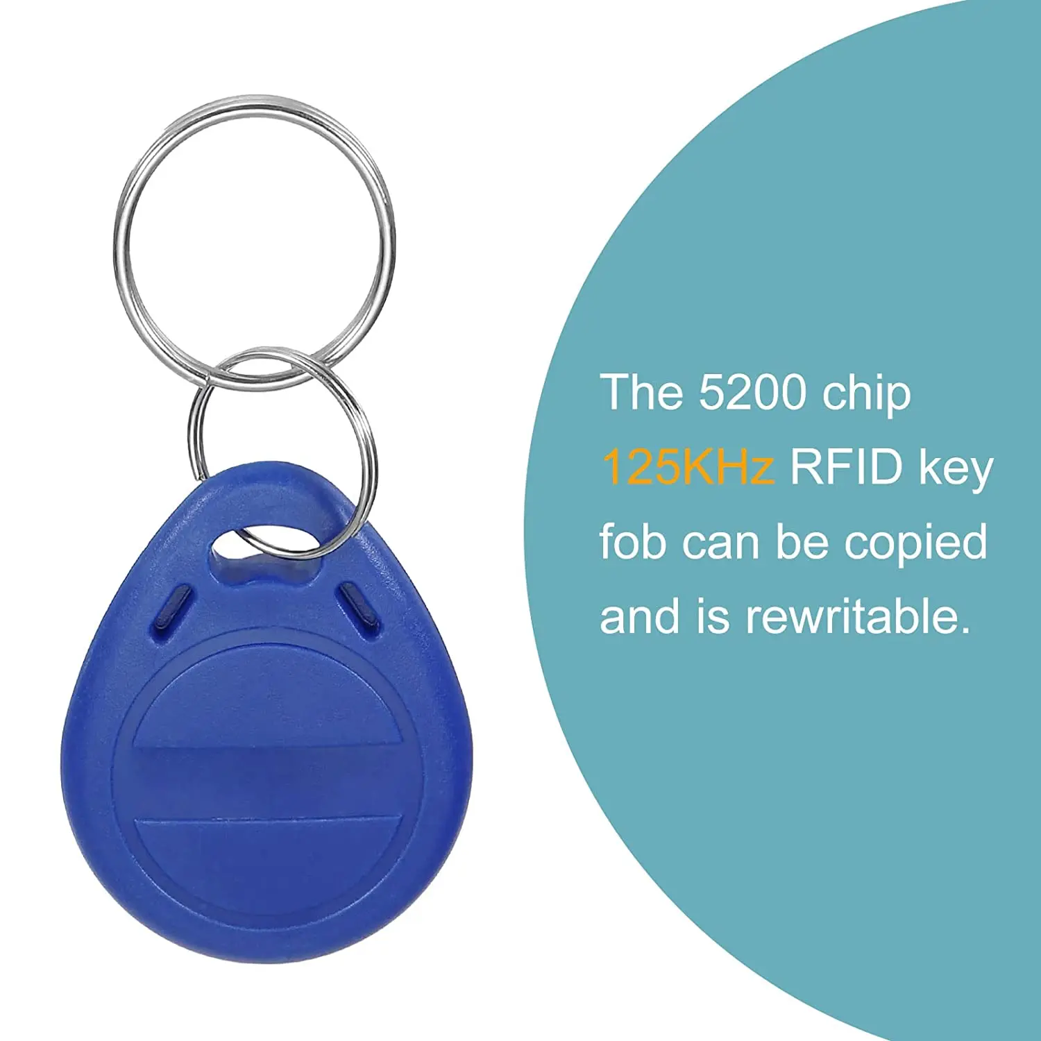 12-Piece Multi-Color RFID Keyfob Set with Rewritable Functionality