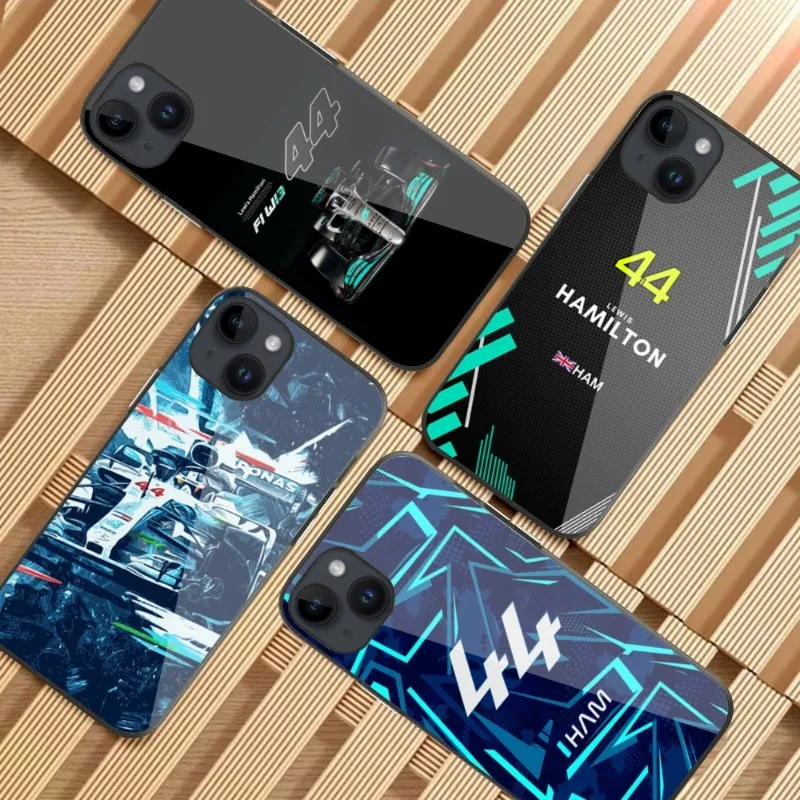 Custodia Per Telefono Lewis Hamilton Per Iphone 14 13 12 11 Xs X 8 7 6 Plus Mini Pro Max Se 2022 Cover Per Telefono In Vetro Tpu Nero Per Pc