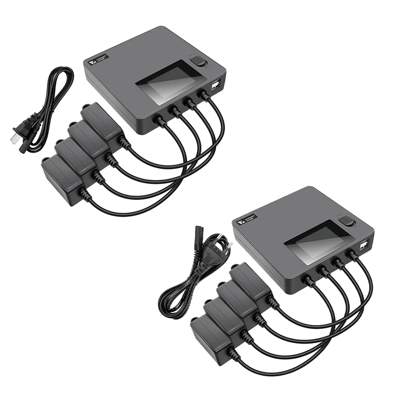 

MOOL 6-In-1 Digital Display Battery Charger For Mini 3 Pro Drone Battery Charging Hub Fast Smart Charger With USB