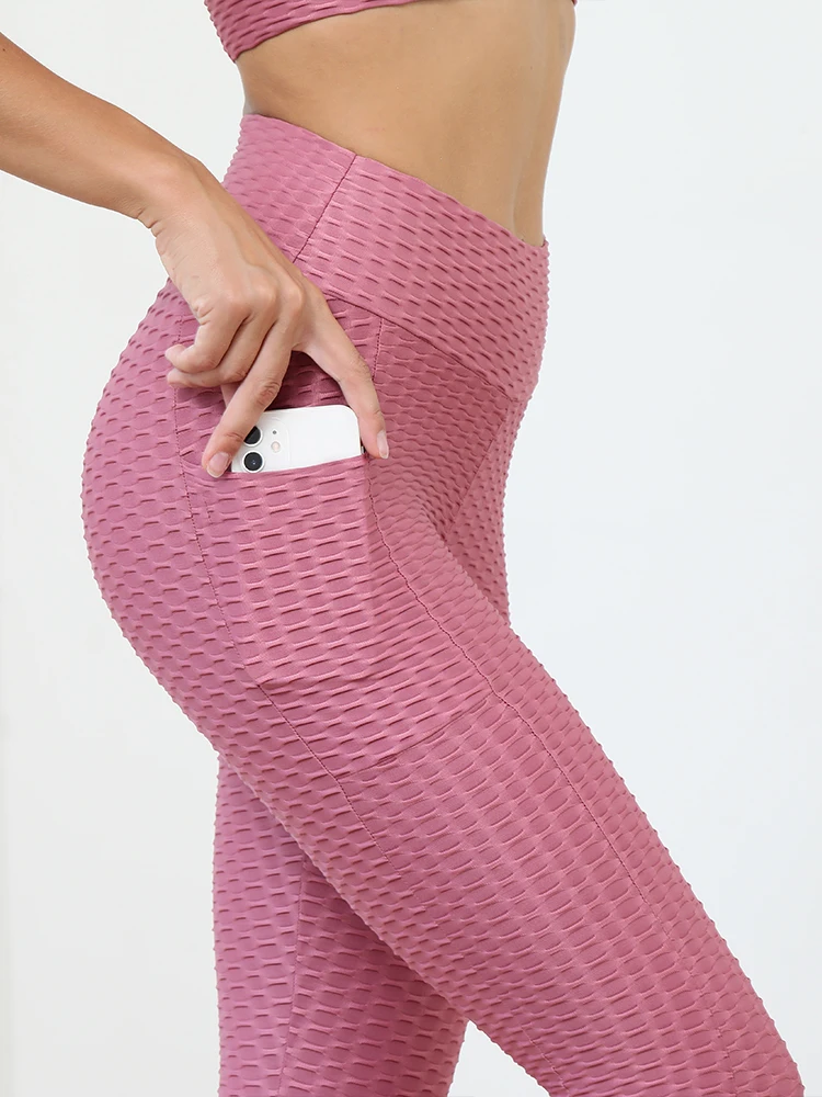 CHRLEISURE Women Fitness Leggings High Waist Push Up Legging Running