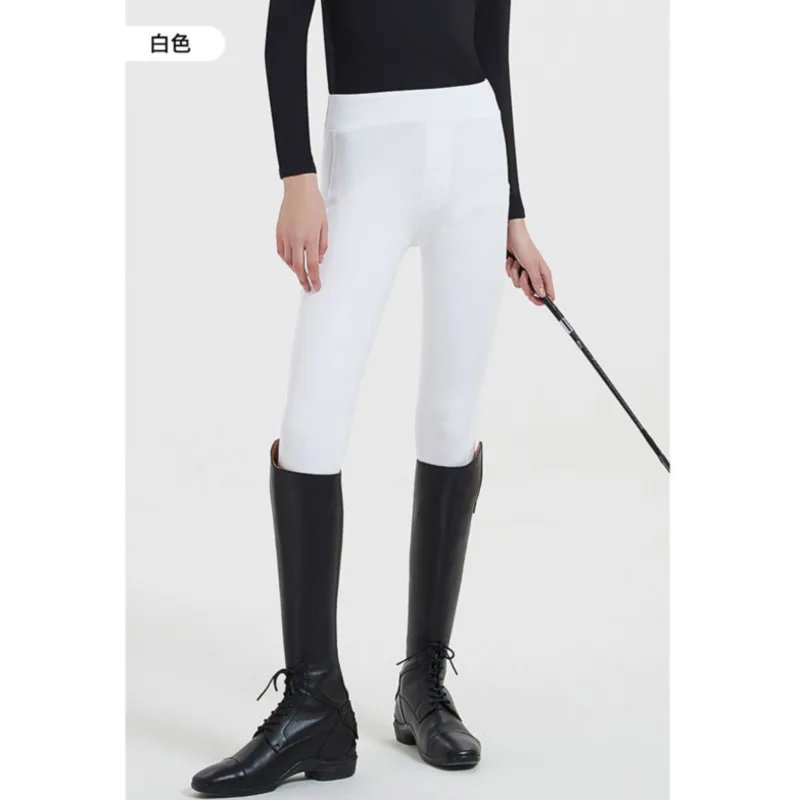 Silicon Equestrian Pants High Waist Women's Spring/Summer High Elastic Horse Riding Equestrian Clothing Anti slip Wear resistant 6