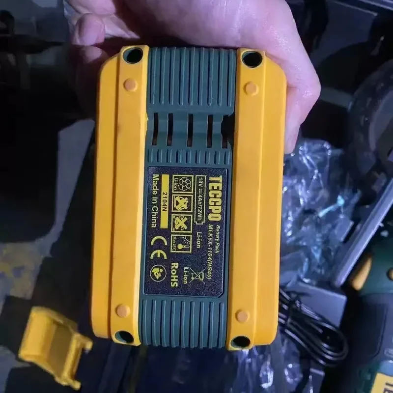 4000mAh Original For TECCPO 18V MLK5X-1104 HS40 2104N Electric Saw Bolt Driver Grinding Machine Electric Tool Battery power tool battery,rechargeable battery