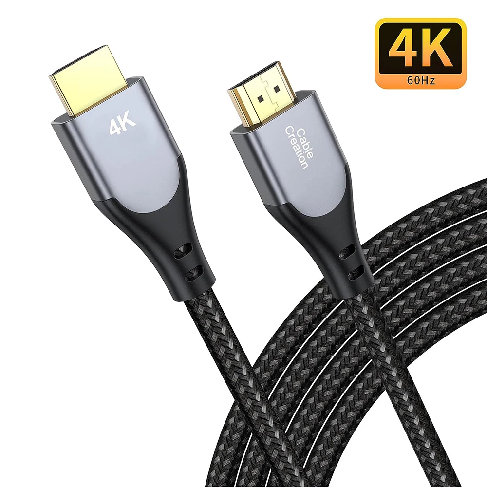 4K 120Hz Braided HDMI Cable with HDR and eARC Support - Available in Multiple Lengths