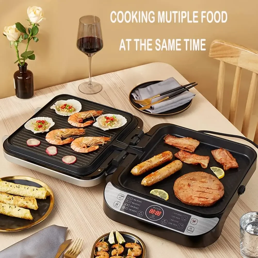 Electric Baking Pan LR-FD431 Skillet Griddle, US DuPont Non-Stick Coating,Removable Upper and Lower Grill Pan, Easy to Clean,Ele 3