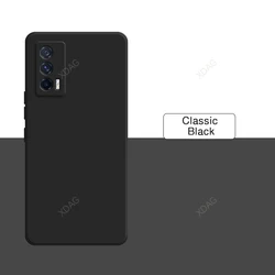 Custodia per telefono in silicone morbido al tatto con protezione per la fotocamera – Edizione a tinta unita