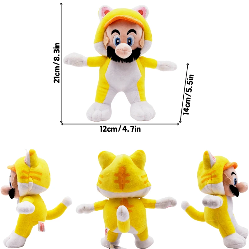 thumbnail image 1 of 24 Mario Bros Luigi Cappy Hat Bowser Jr. Iggy Koopa Troopa Diddy Kong Plush Toys Princess Toadette Dry Bones Peluche Doll, 1 of 5