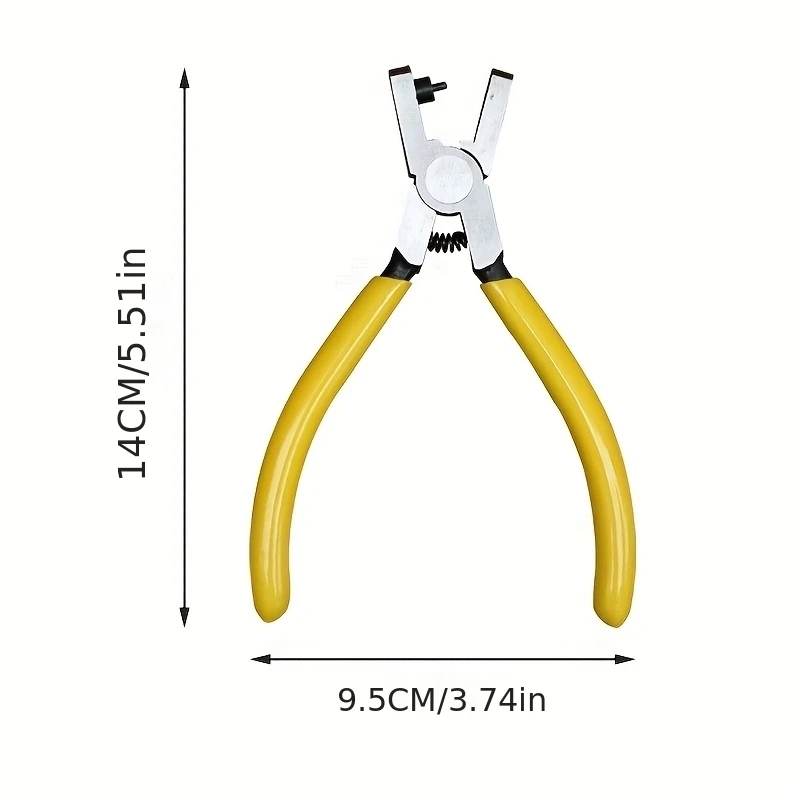 Utensile Manuale Mini Punzonatore con Stampo per Foratura——5 Pollici, Compatto, per Lavorazione Pelle e Fai-da-te, Utilizzato per Forare Cinturini di Orologi - immagine 2