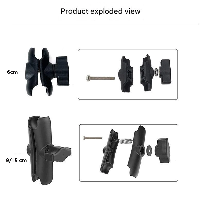 Support Ram 6/9/15cm pour GoPro - Bras articulé 1 pouce