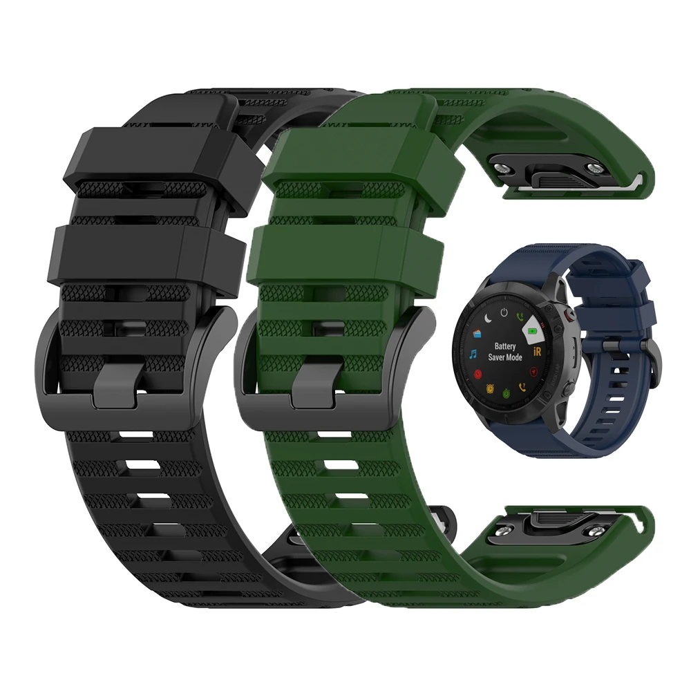 Fenix 7X Band Per Garmin Tactix 7 Descent Mk2 Mk1 Cinturino Di Ricambio In Silicone Per Cinturino Garmin Fenix 5X Plus/ 6X Pro/ 3 Hr
