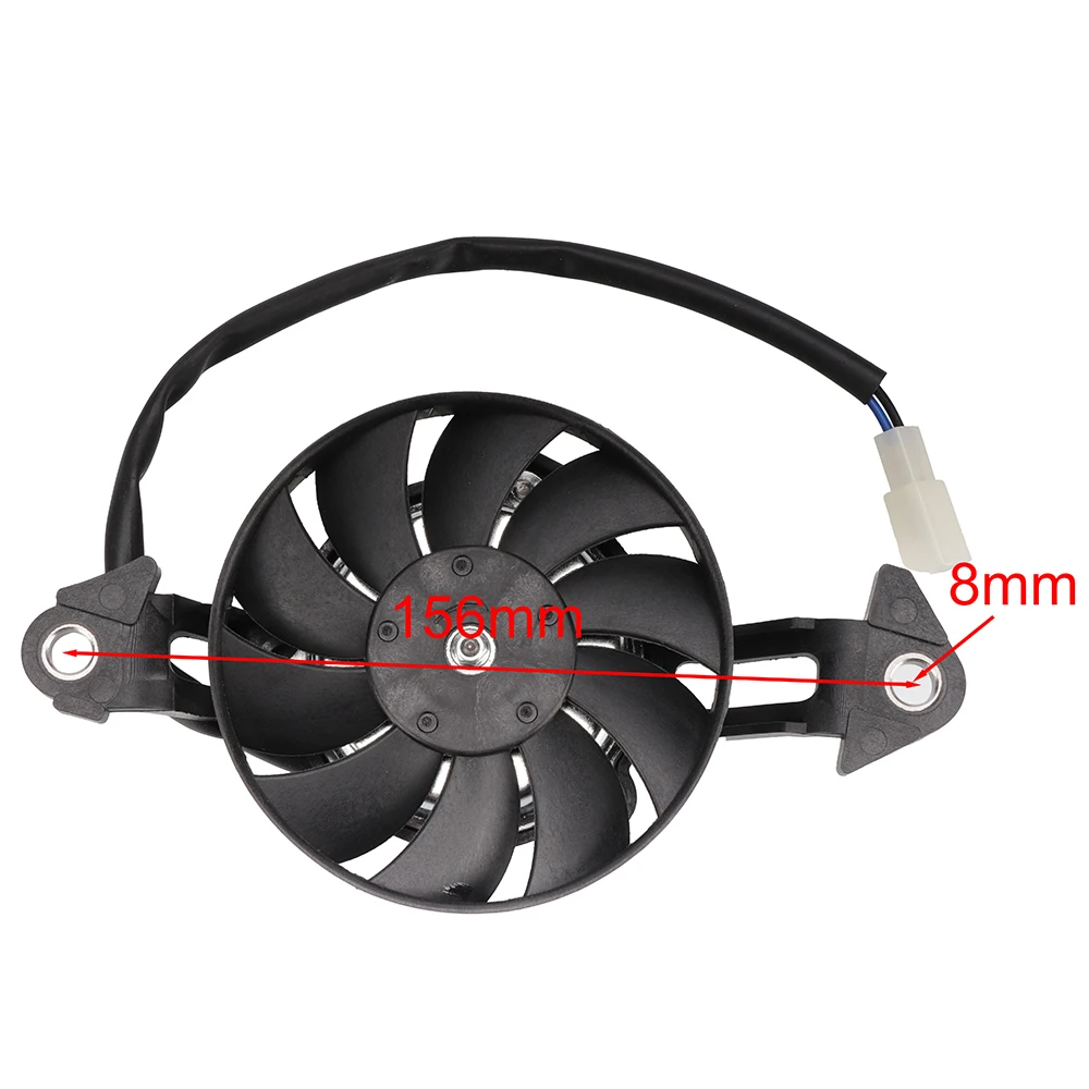 Motorcycle 12V Cooling Fan 3 inch Oil Cooler Engine Electric Radiator Water Tank for 150cc 200cc 250cc 450cc ATV Buggy Quad