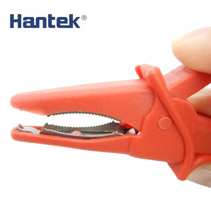 Automotive Oscilloscope Accessories Crocodile Clamp Test Head Red and Black 1 Pair 4mm Tail Plu Hantek HT18A