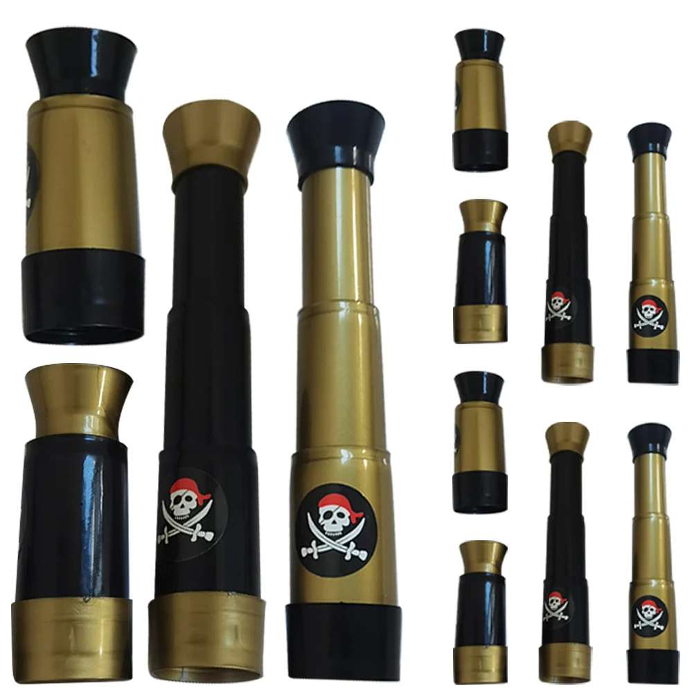 12 Pcs Pirate Telescope Children Toy Toy Mini Toys Themed Party Decorations for 5-7 Make up Plastic Game Child Favors 3