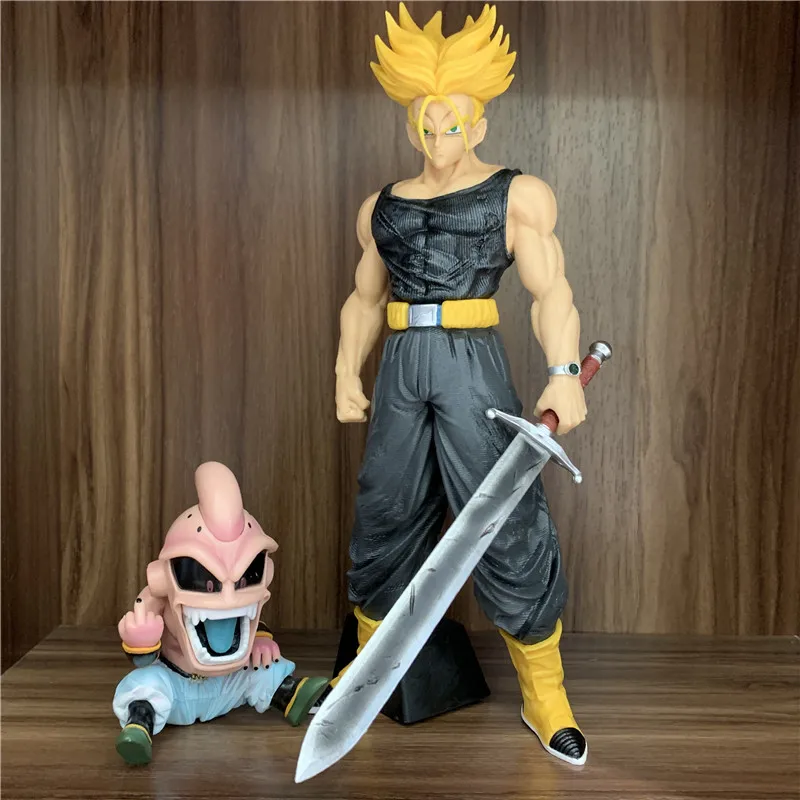 大きなドラゴンボールZフィギュア,30cm,超サイヤ人戦士の置物