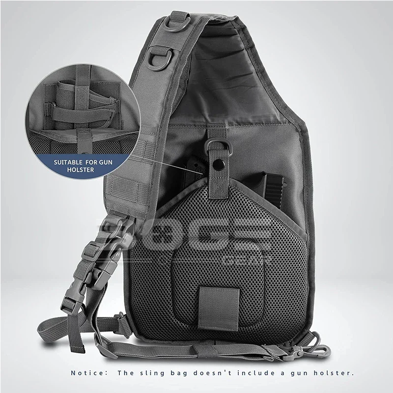 Tactical Sling Shoulder Bags Rover Chest Pack for Hunting Hiking EDC Backpack Molle Assault Range Bag Fit for 9.7"Pad 5