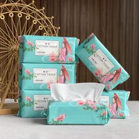 1 Bag Disposable Face Towel Tissues Cotton Wash Towel Extractable Unisex Cleansing Towel Soft Washable Towels 20X20CM 50 Sheets 1