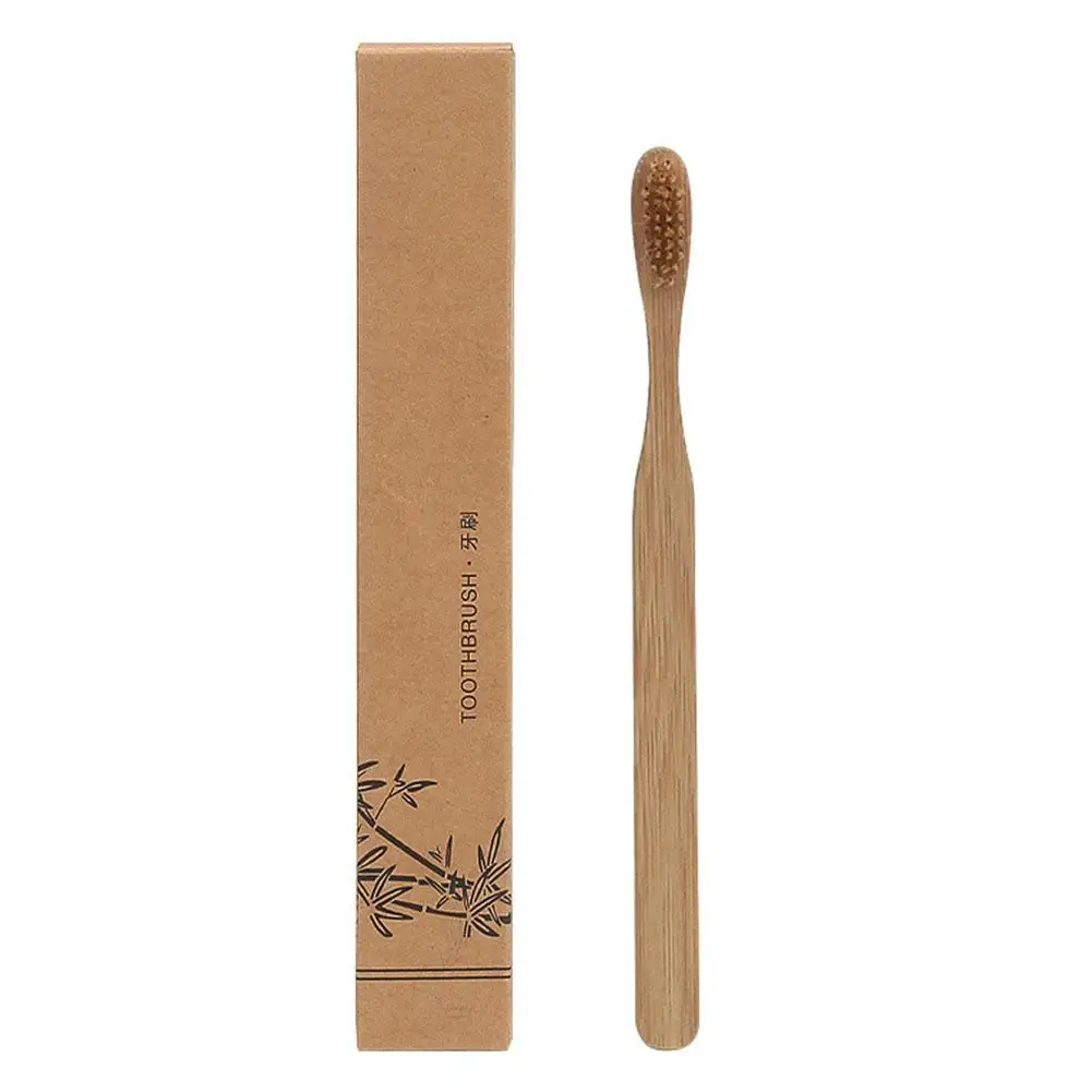 Eco-Friendly Bamboo Charcoal Soft Bristle Toothbrush for Gentle Gum Care and Stain Cleaning