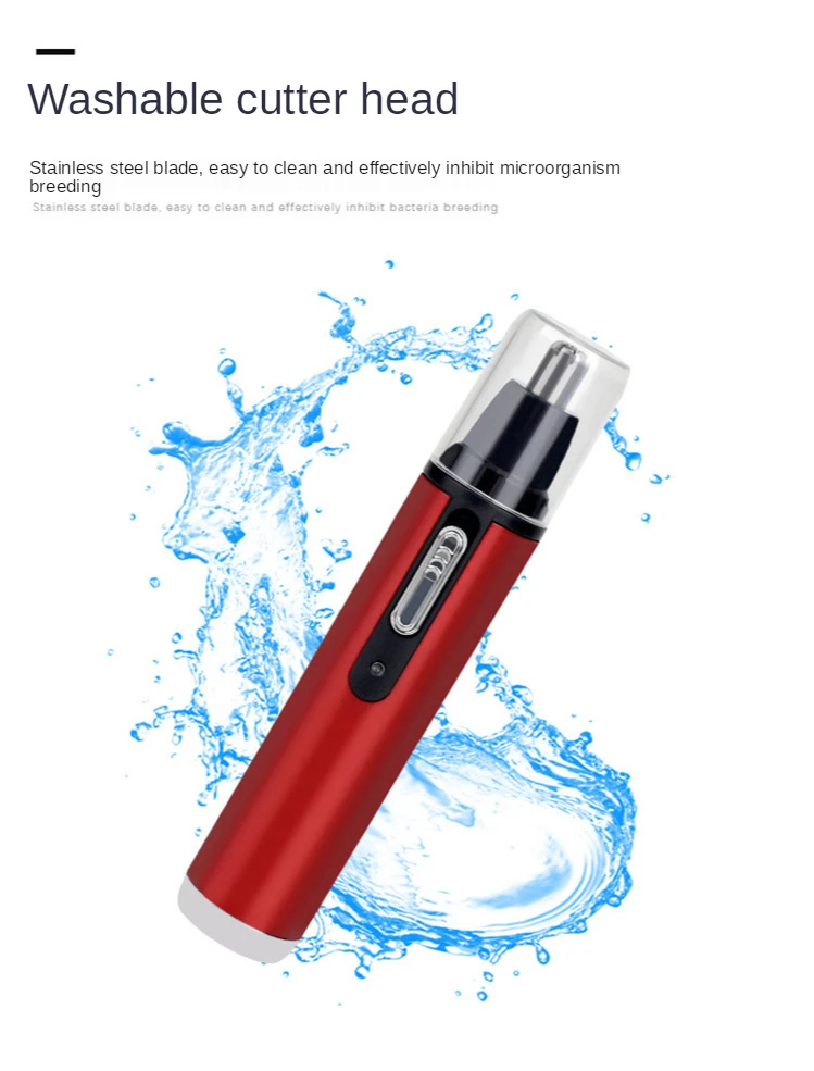 Ear Nose Hair Trimmer Men's Rechargeable Electric Shaver Trimmer Rechargeable Nose Hair Trimmer Electric Removal Clipper Razor