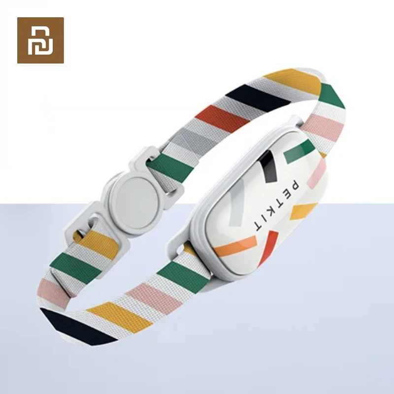 Youpin Petkit Smart Personalized Dog Cat Collars Adjustable Soft Nylon Waterproof Puppy Collar Tags Record Collar Work with App