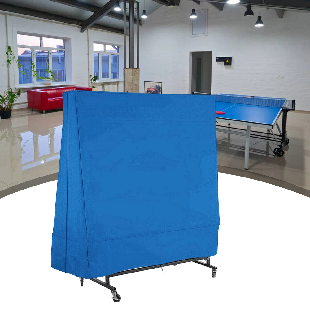 방수 탁구 테이블 먼지 커버 옥스포드 천 가구 보호대 탁구 테이블 먼지 커버 165x160x85cm